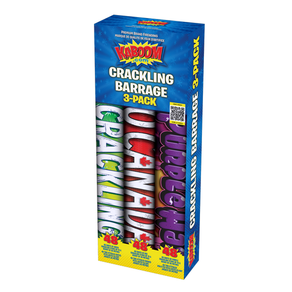 Crackling Barrage 3-Pack | Kaboom Fireworks