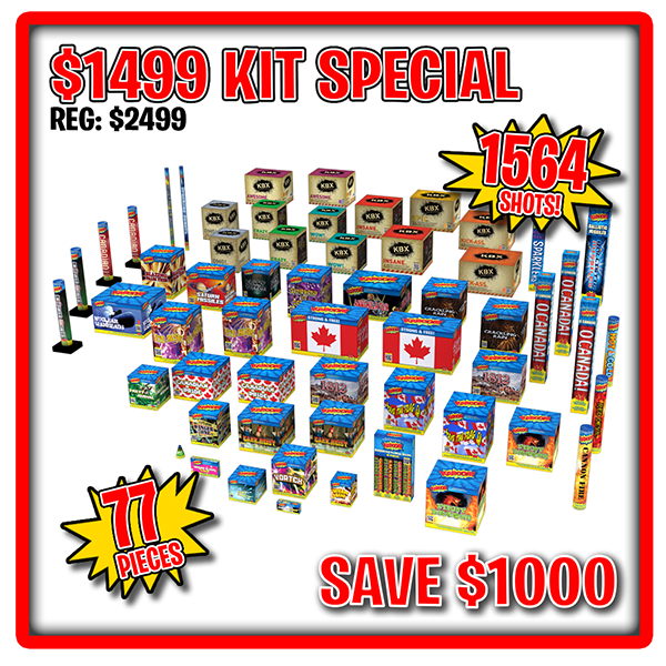 Kaboom Supernova Fireworks Set, 34-Piece
